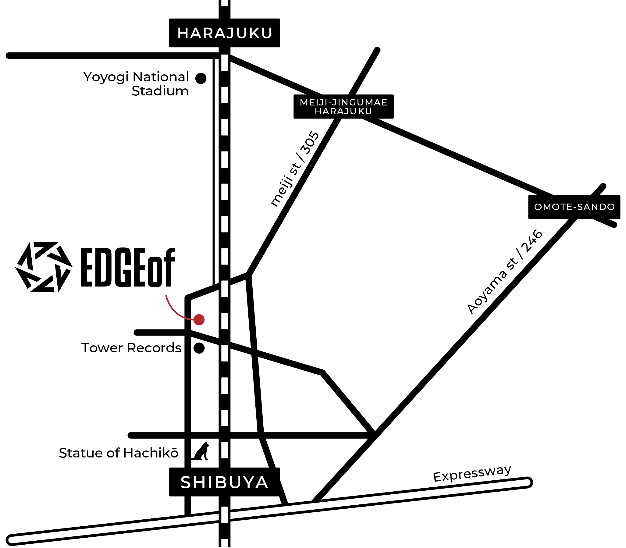 EDGEof location map